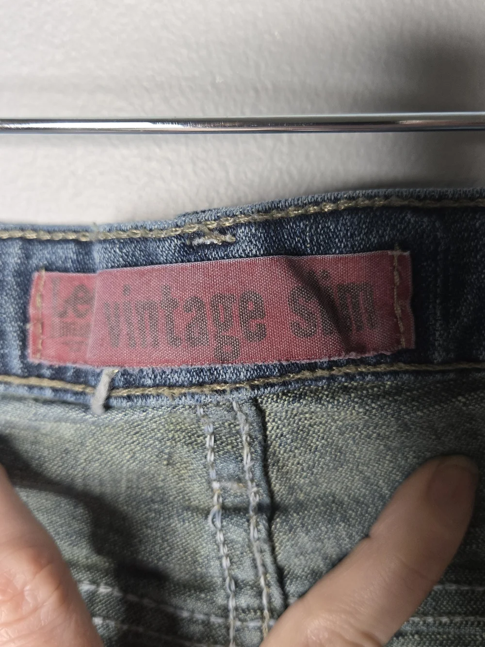 Lee Dungarees Vintage Series Jeans Mens 36x30 Light Wash Straight Fit Denim